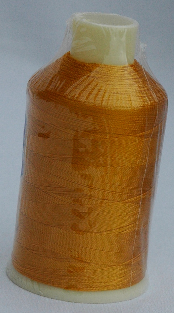 Marathon Embroidery Machine Thread 1000m Spool Rayon 1404 Pollen Gold