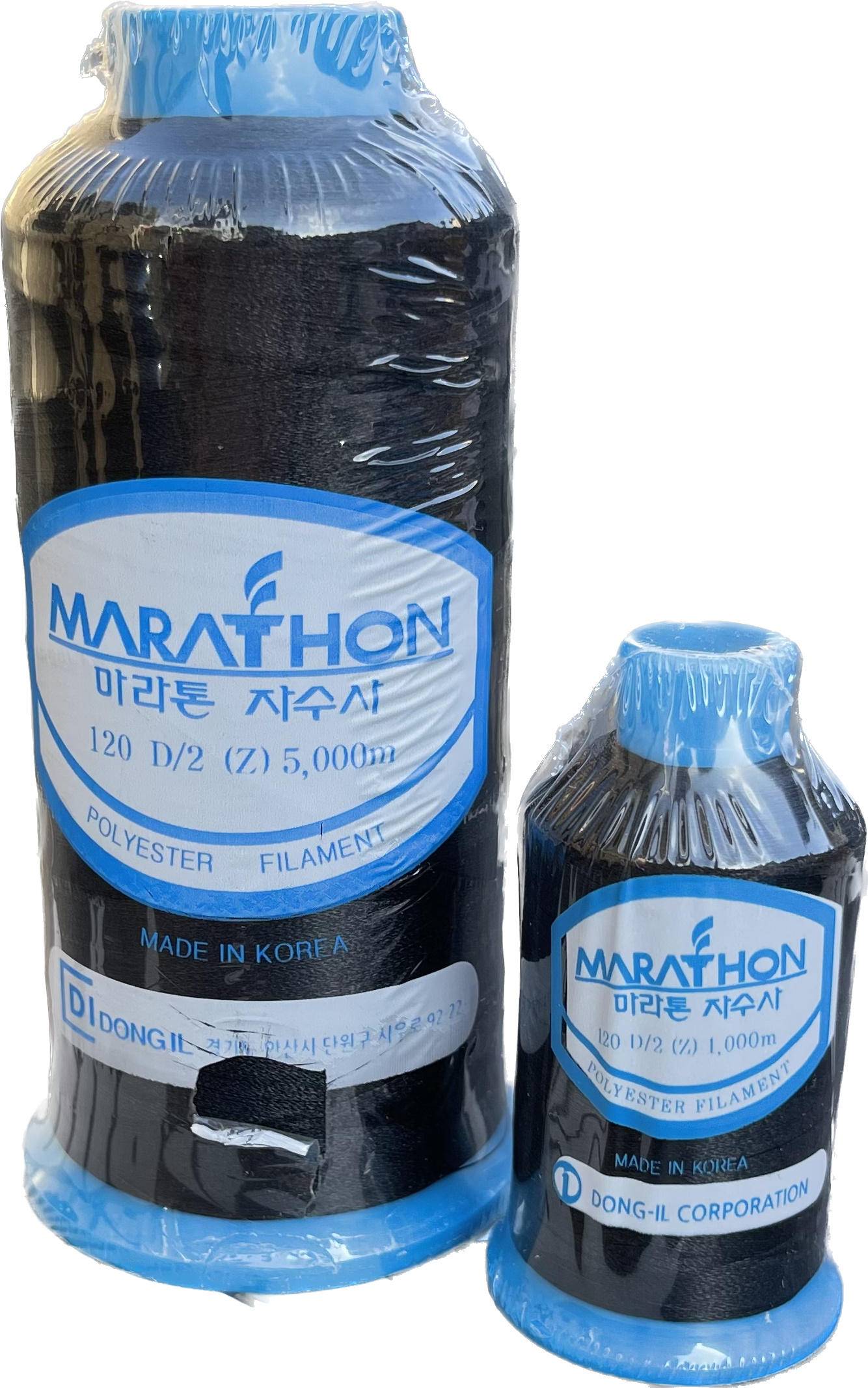 Polyester Embroidery Machine Thread Marathon BLACK 1000m or 5000m