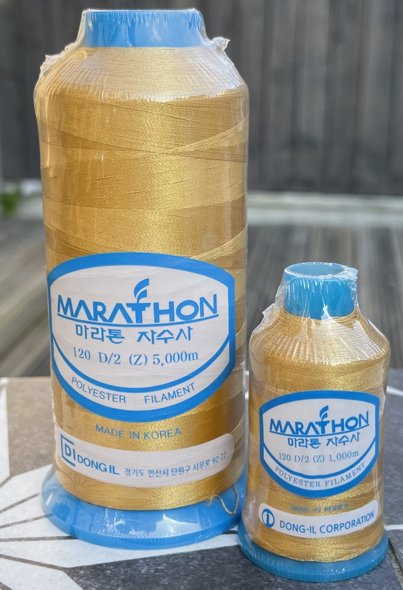 Polyester Embroidery Machine Thread Marathon GOLD 1000m or 5000m