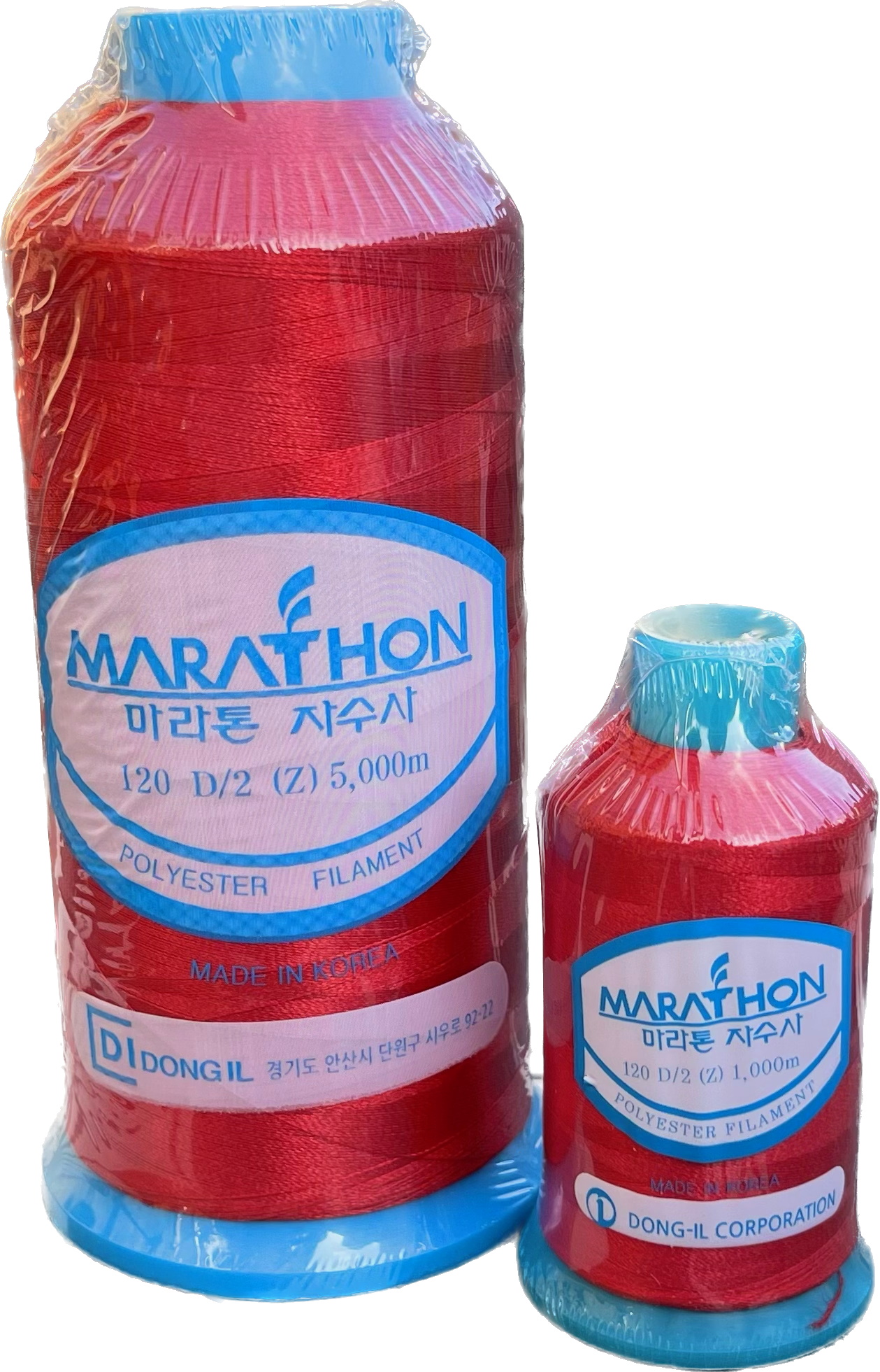 Polyester Embroidery Machine Thread Marathon RED 1000m or 5000m