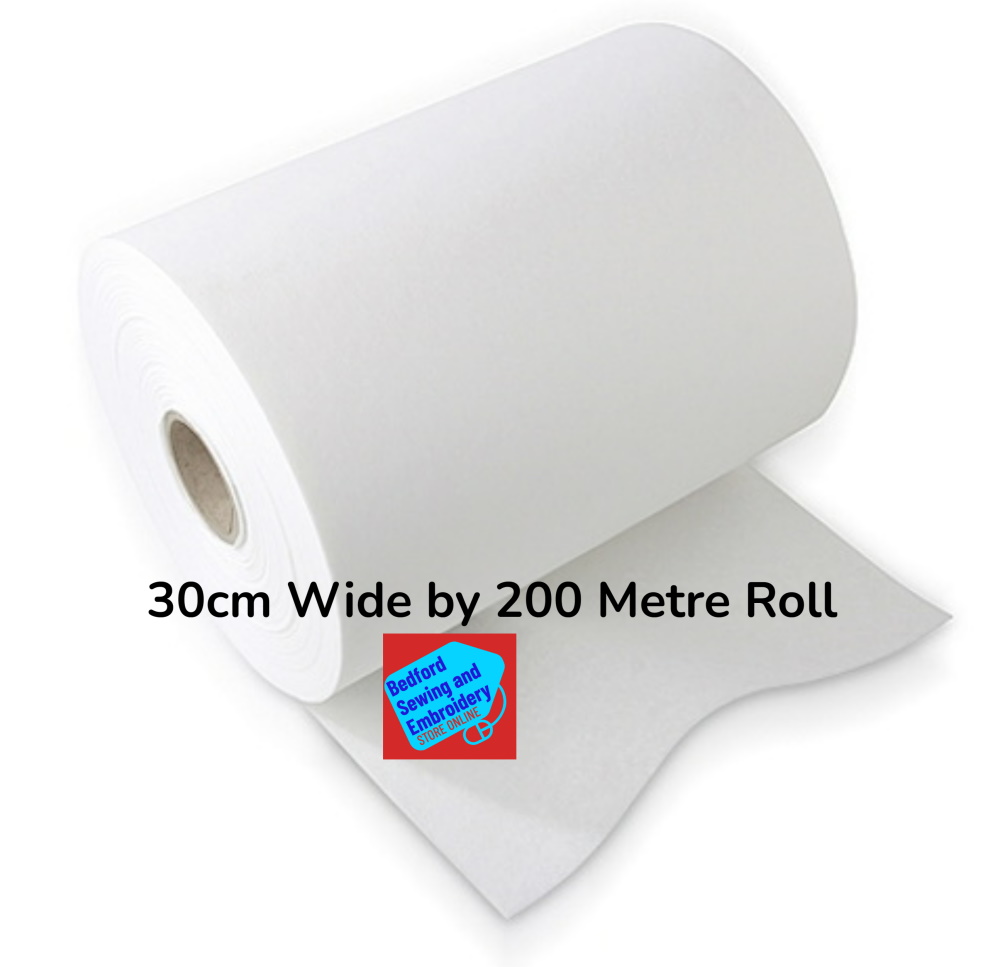 Starlite Embroidery Tear Away Backing / Stabiliser 40gm 30cm Metre by 200m Tearaway