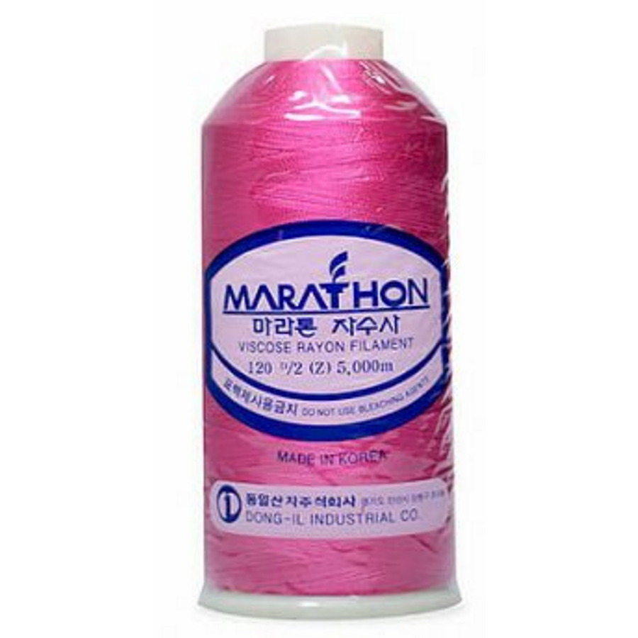 Marathon Embroidery Machine Thread 5000m Spool Rayon 1025 Carnation