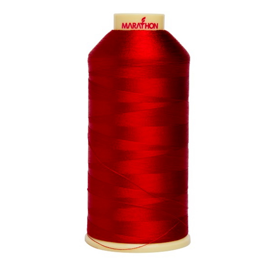Marathon Embroidery Machine Thread 1000m Spool Rayon 1050 Scarlet