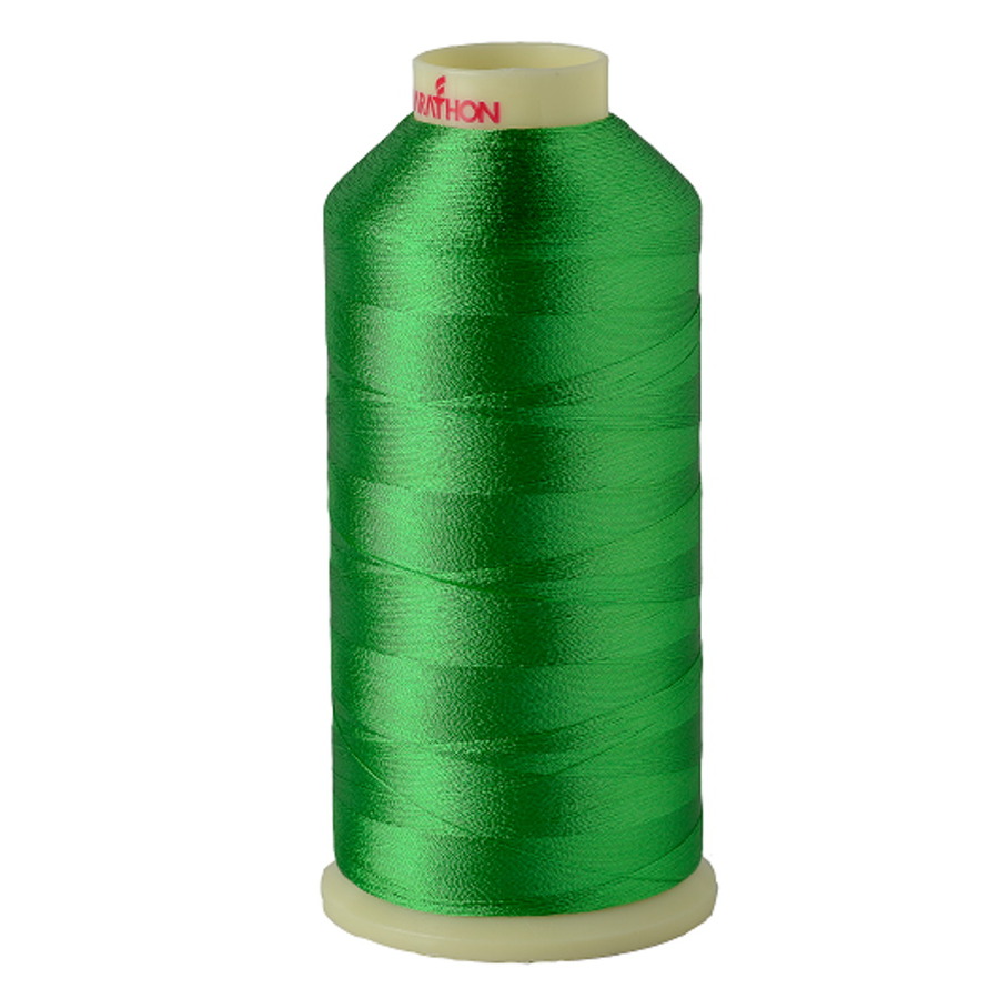 Marathon Embroidery Machine Thread 5000m Spool Rayon 1125 Leaf Green