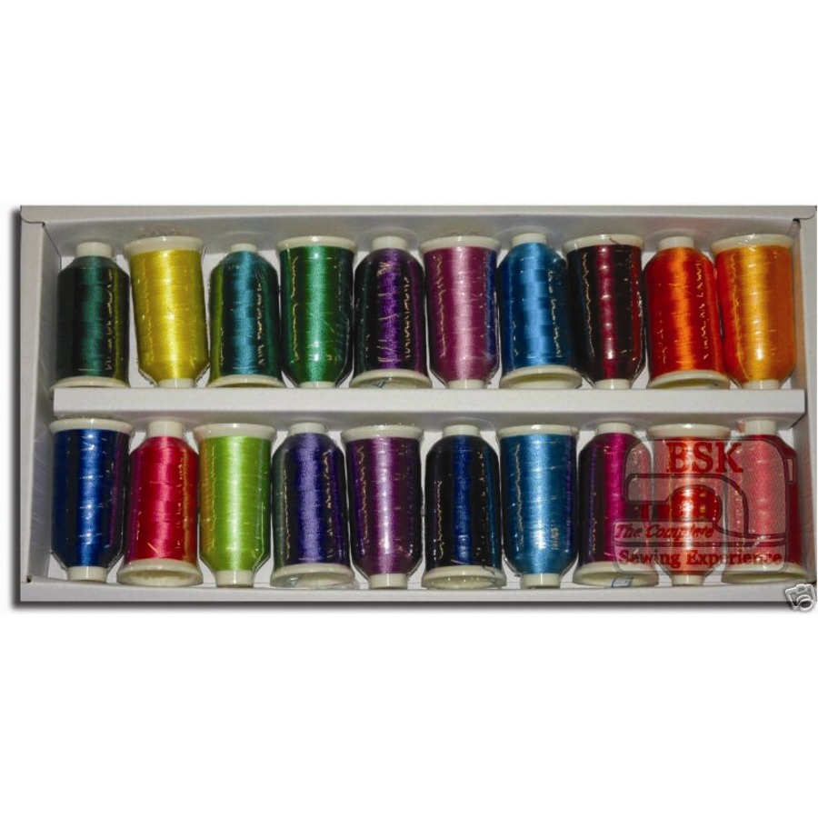 Marathon Embroidery Machine Thread Rayon Box of 20 Brights