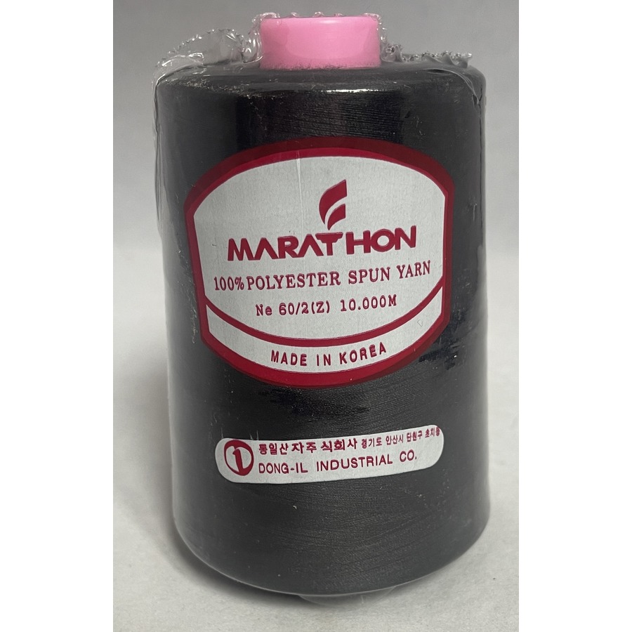 Marathon Machine Embroidery Bobbin fill Thread 10,000m 60/2 BLACK
