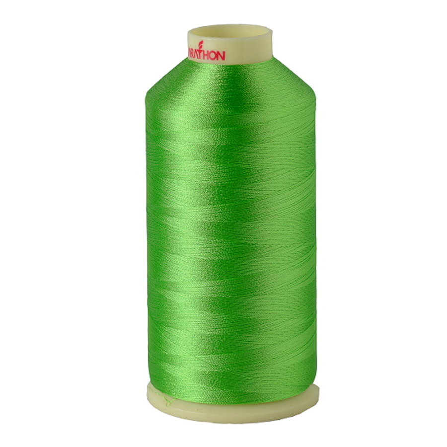 Marathon Embroidery Machine Thread 1000m Spool Rayon 1423 Sharp Green
