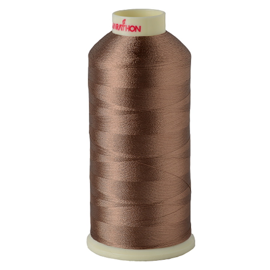 Marathon Embroidery Machine Thread 1000m Spool Rayon 1412 Fawn 2