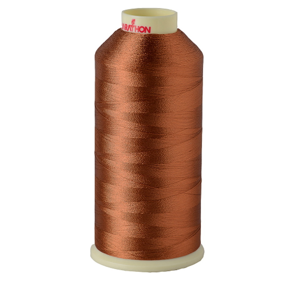 Marathon Embroidery Machine Thread 1000m Spool Rayon 1306 Clay Brown