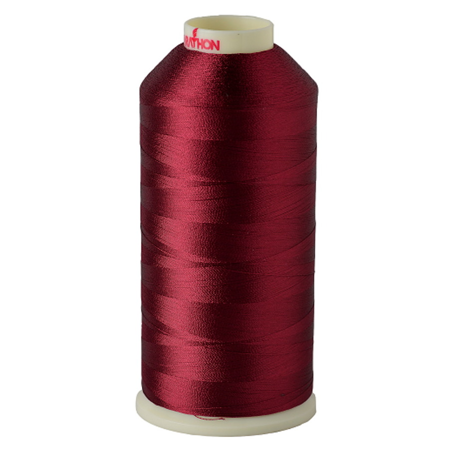 Marathon Embroidery Machine Thread 1000m Spool Rayon 1244 Maroon