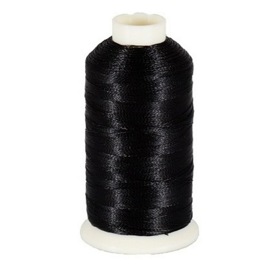 Marathon Metallic Embroidery Machine Thread 1000m Spool Rayon 3021 Black