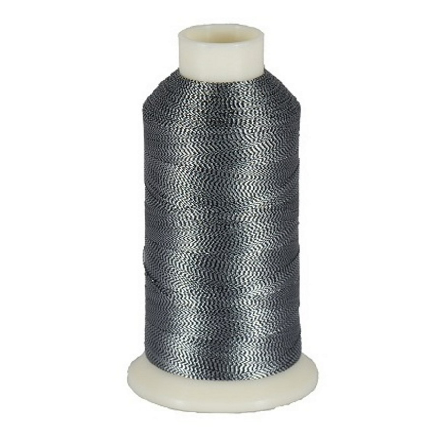 Marathon Metallic Embroidery Machine Thread 1000m Spool Rayon 3012 Dark Grey