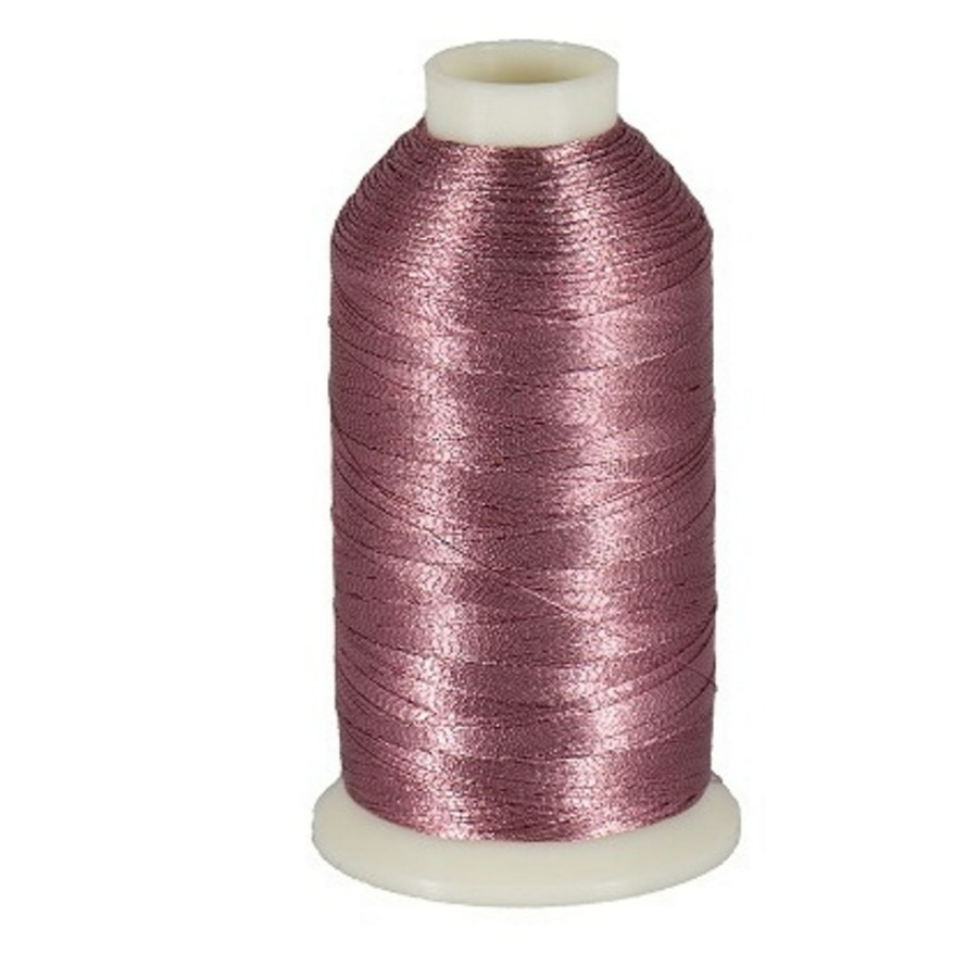 Marathon Metallic Embroidery Machine Thread 1000m Spool Rayon 3009 Plum Pink