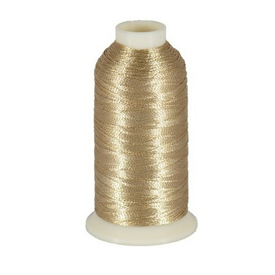 Marathon Metallic Embroidery Machine Thread 1000m Spool Rayon 3005 Light Gold