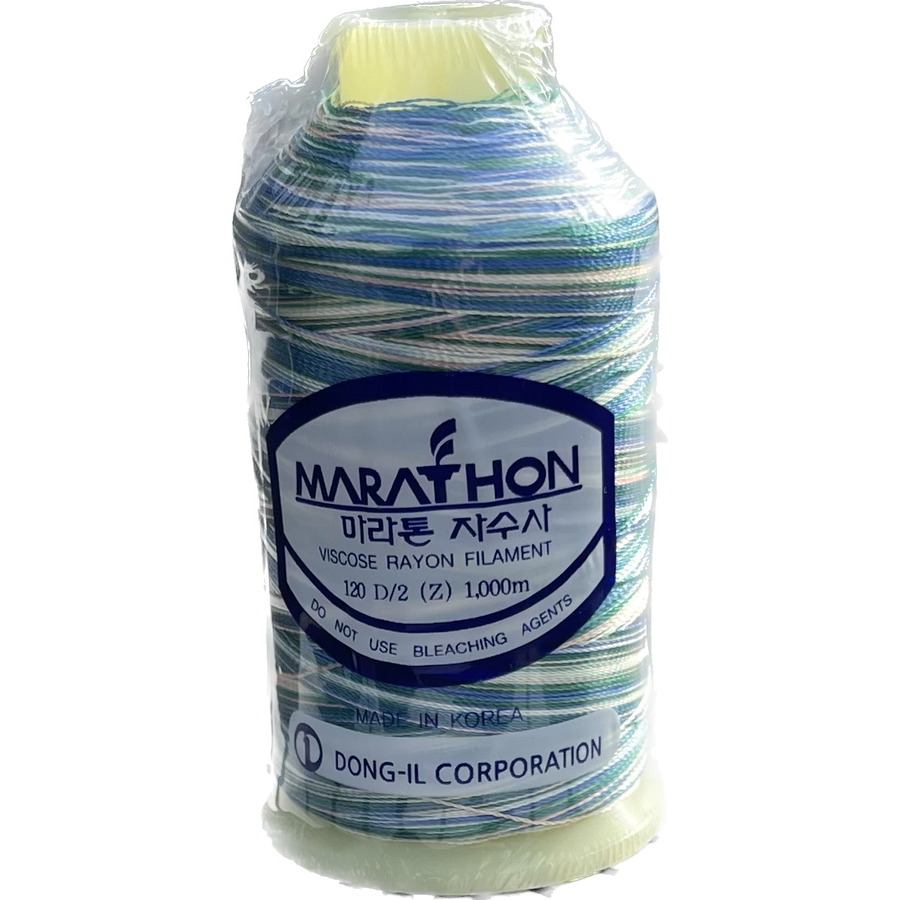 Marathon Machine Embroidery Thread Space Dyed Ombre Multi Thread Spool 1,000m - Select Colour Required from Pull Down Box
