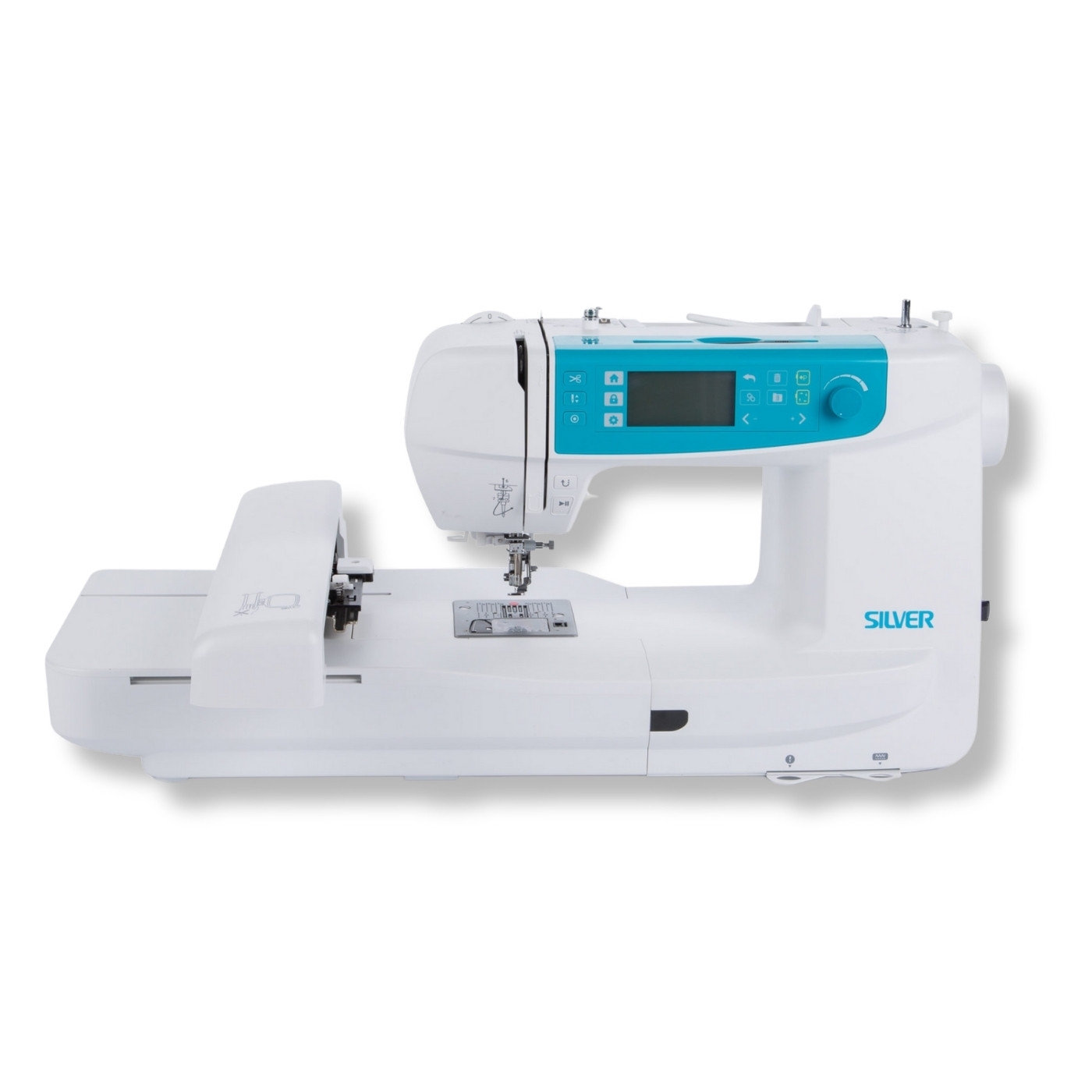 Silver Viscount CH01 Sewing & Embroidery Machine Touchscreen USB 100 Designs