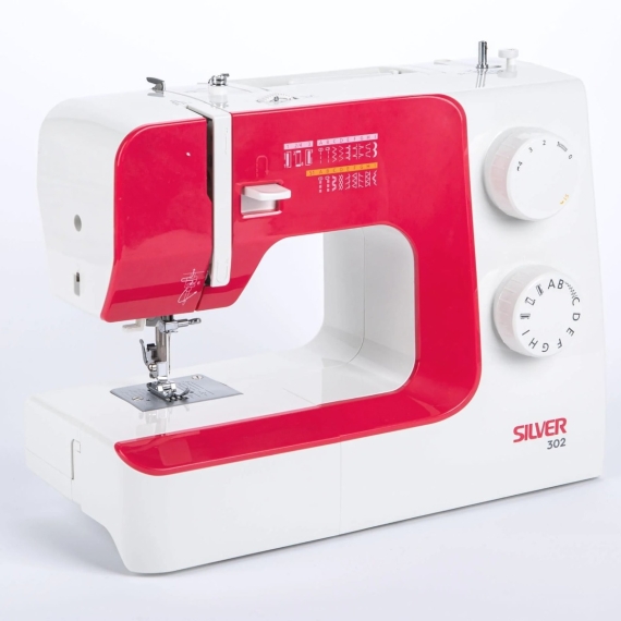 Silver 302 Sewing Machine – Reliable Easy to Use Sewing Machine 2 Year Warranty