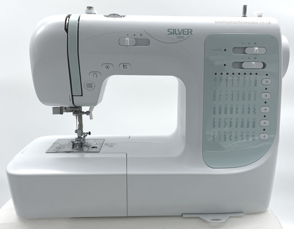 Silver Viscount 1080 Computerised Sewing Machine 80 Stitch LCD Home Sewing 2 Year Warranty
