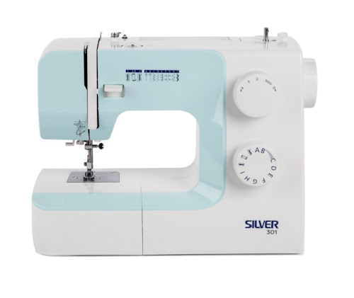 Silver Viscount 301 Sewing Machine – 9 Stitches, 4-Step Buttonhole Auto Threader 2 Year Warranty