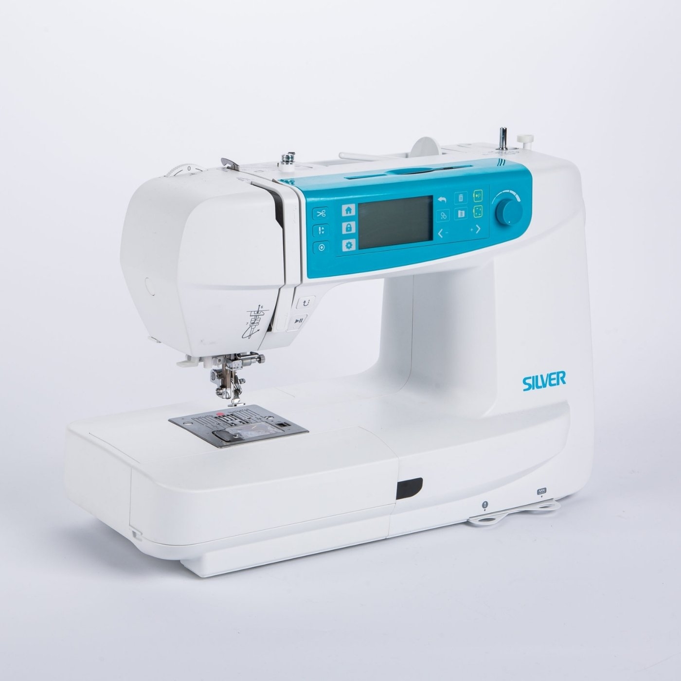 Silver Viscount CH01 Sewing & Embroidery Machine Touchscreen USB 100 Designs