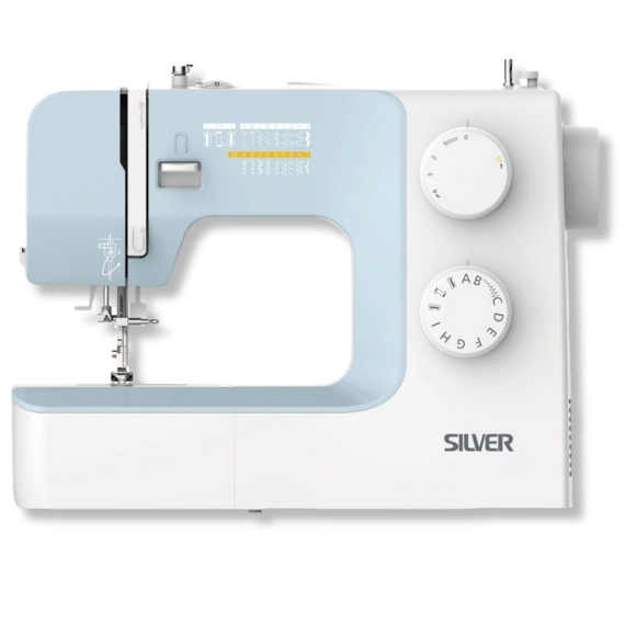 Silver Viscount 301 Sewing Machine – 9 Stitches, 4-Step Buttonhole Auto Threader 2 Year Warranty