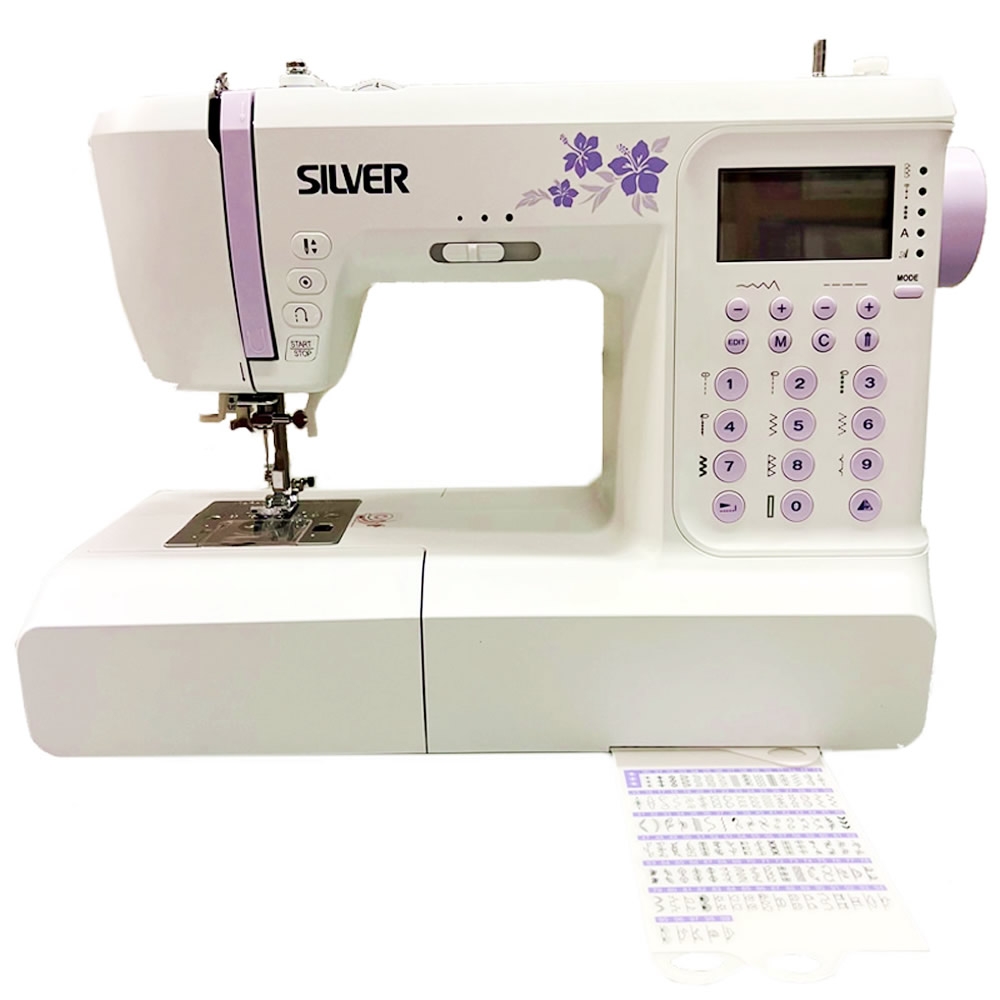 Silver Viscount 404 Sewing Machine 24 Stitches Auto Threader Free Arm LED