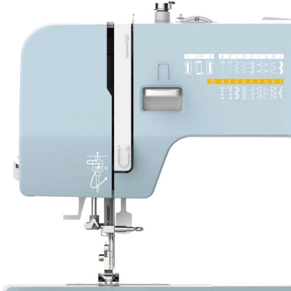 Silver Viscount 301 Sewing Machine – 9 Stitches, 4-Step Buttonhole Auto Threader 2 Year Warranty