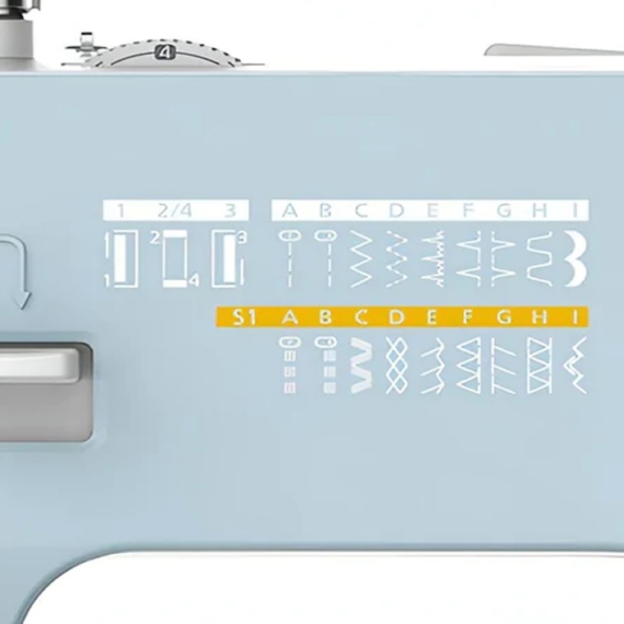 Silver Viscount 301 Sewing Machine – 9 Stitches, 4-Step Buttonhole Auto Threader 2 Year Warranty