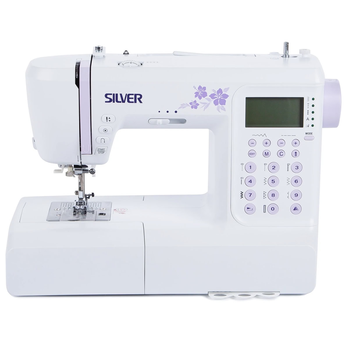 Silver Viscount 404 Sewing Machine 24 Stitches Auto Threader Free Arm LED