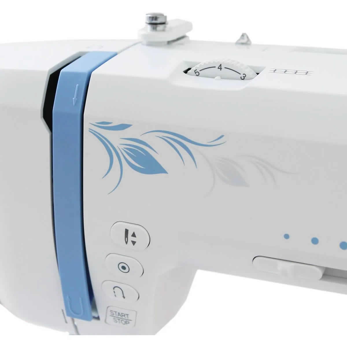 Silver Viscount 197 Sewing Machine 23 Stitches Auto Threader Free Arm LED