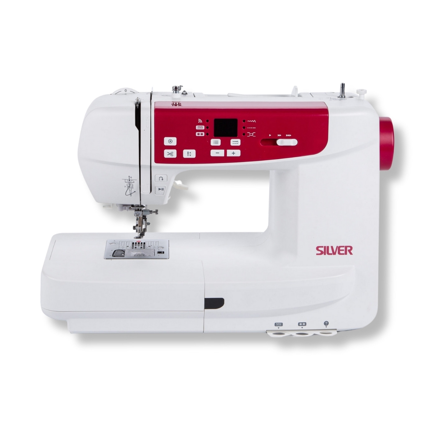 Silver CH05 WiFi Sewing & Embroidery Machine Computerised Touchscreen USB