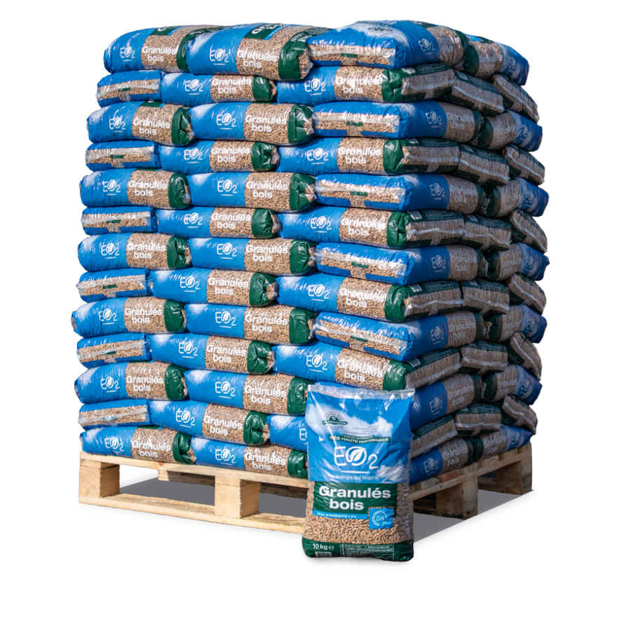 Granulés de bois en palettes 1 Tonne