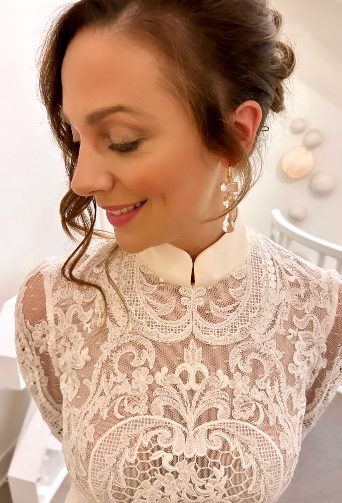 LYDIA - Boucles d’oreilles pendantes avec cristaux