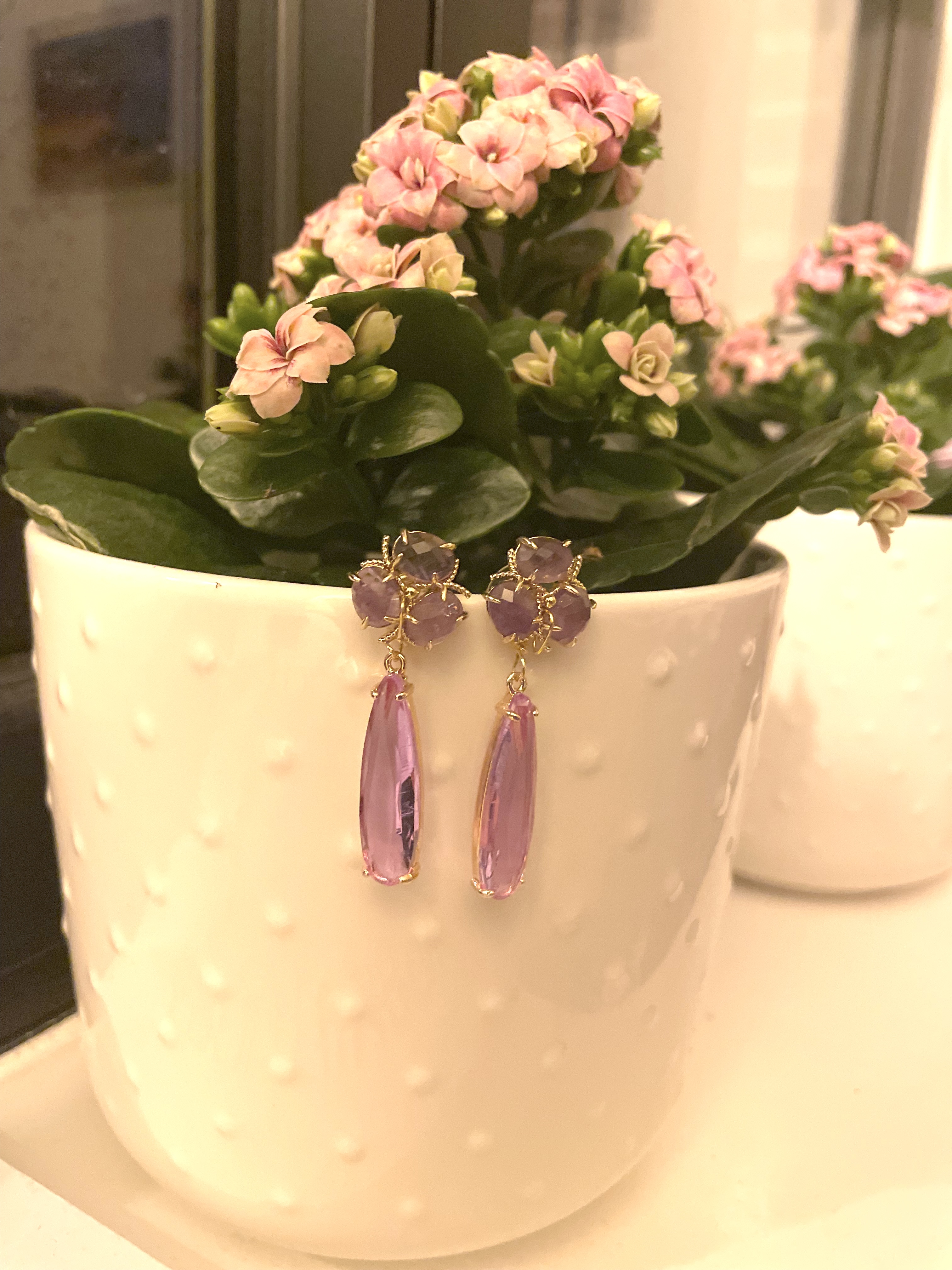GIOVANNA - Pendant earrings with cristals