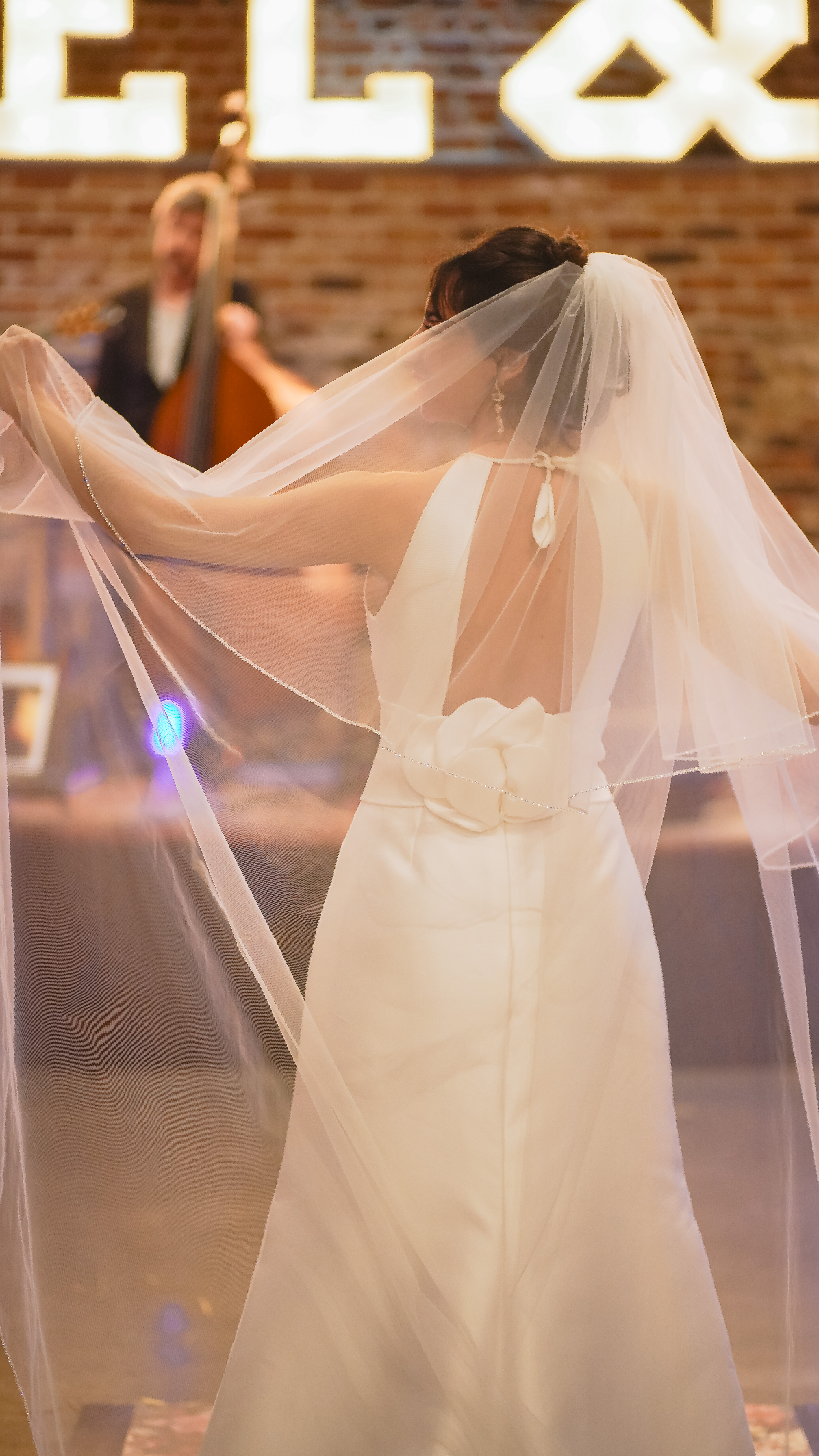 Voile avec bord en strass