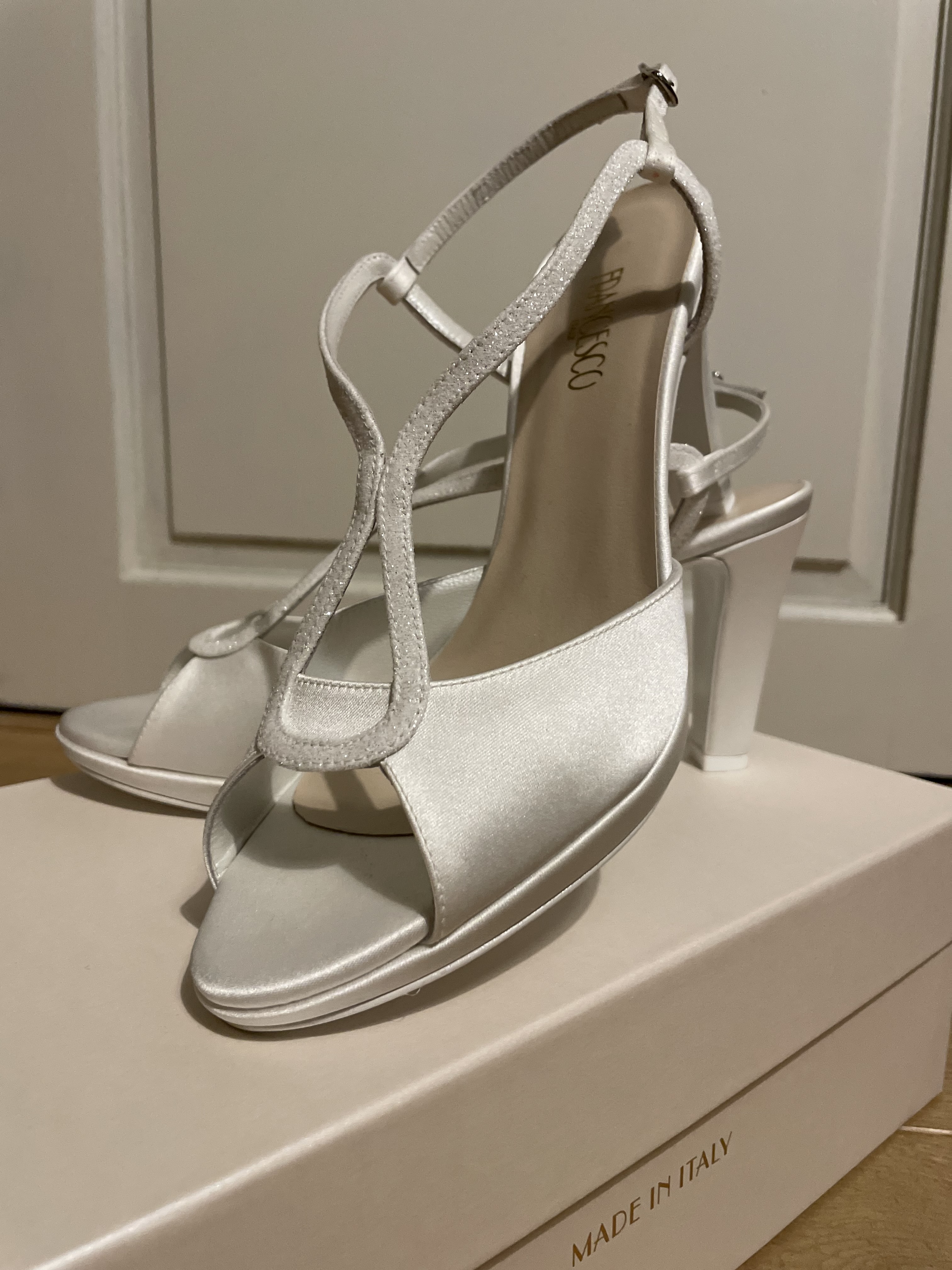 BIANCA - Sandal mariée en satin