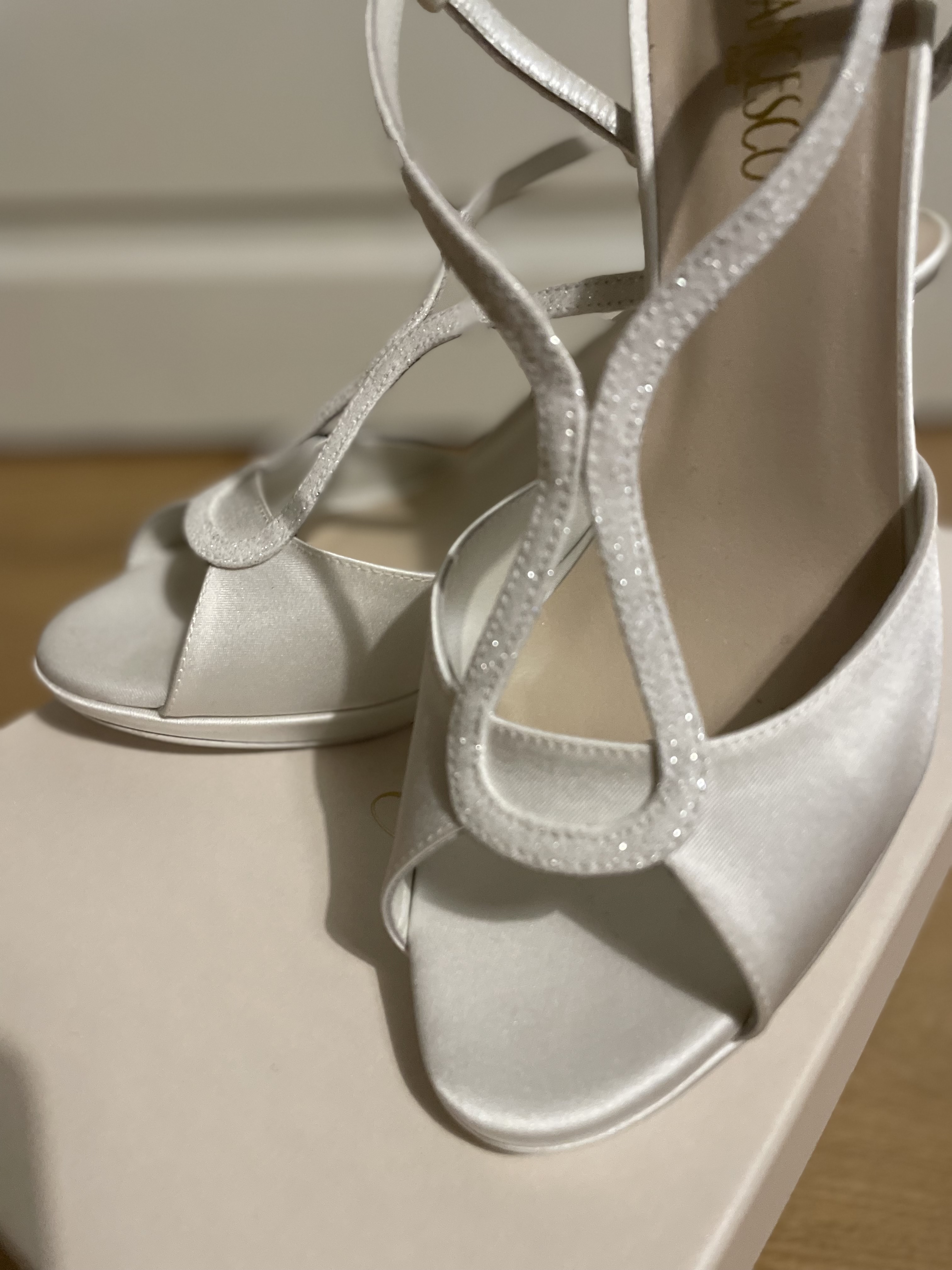 BIANCA - Sandal mariée en satin