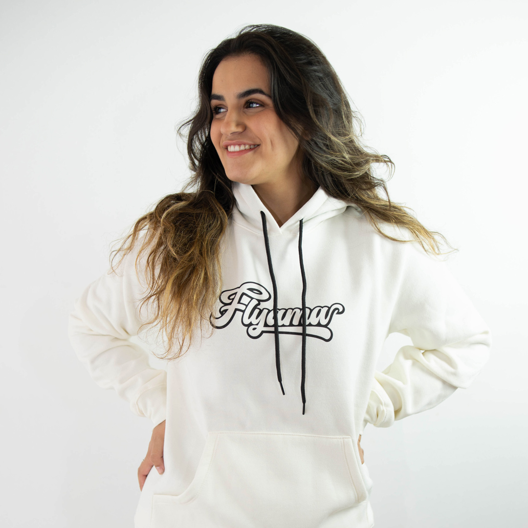 Moletom Flyama Canguru - Off White  