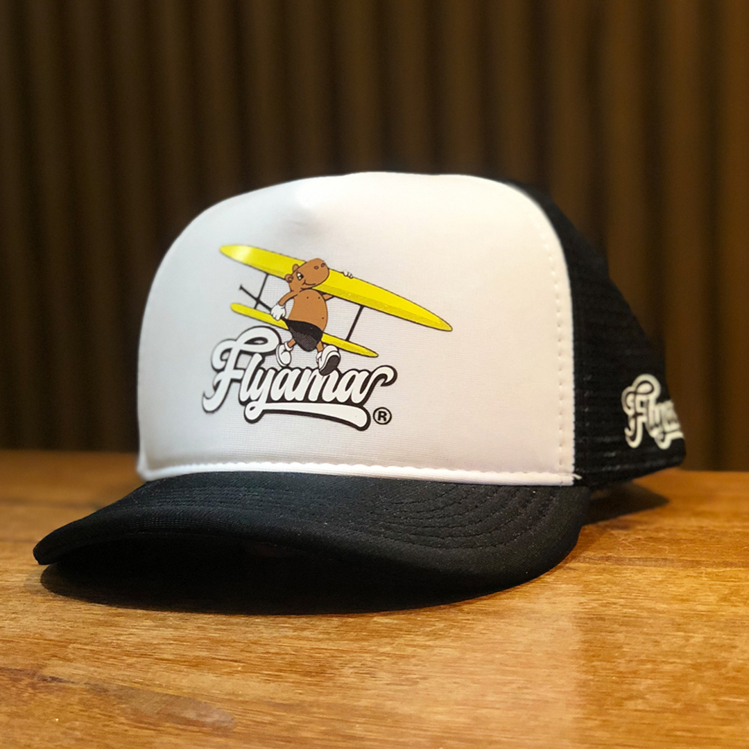 Boné Flyama Trucker Espumado - Capivara Remadora - Infantil
