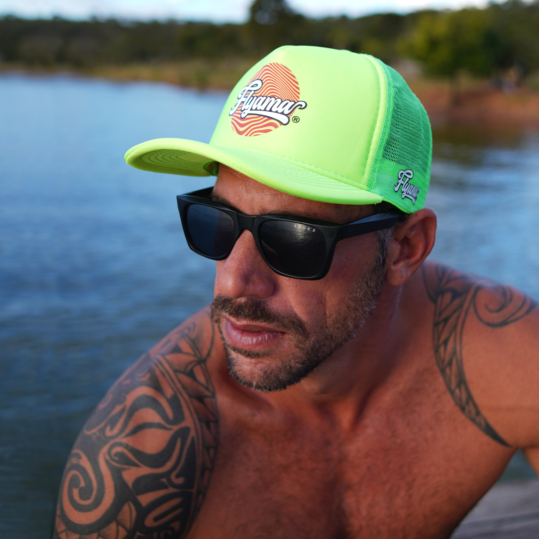 Boné Flyama Trucker Espumado - Sol do Cerrado 