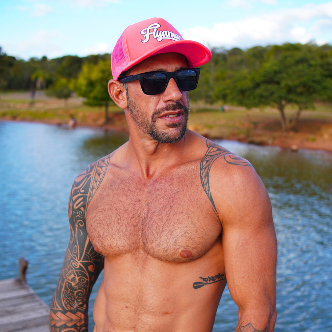 Boné Flyama Trucker Espumado - Logo