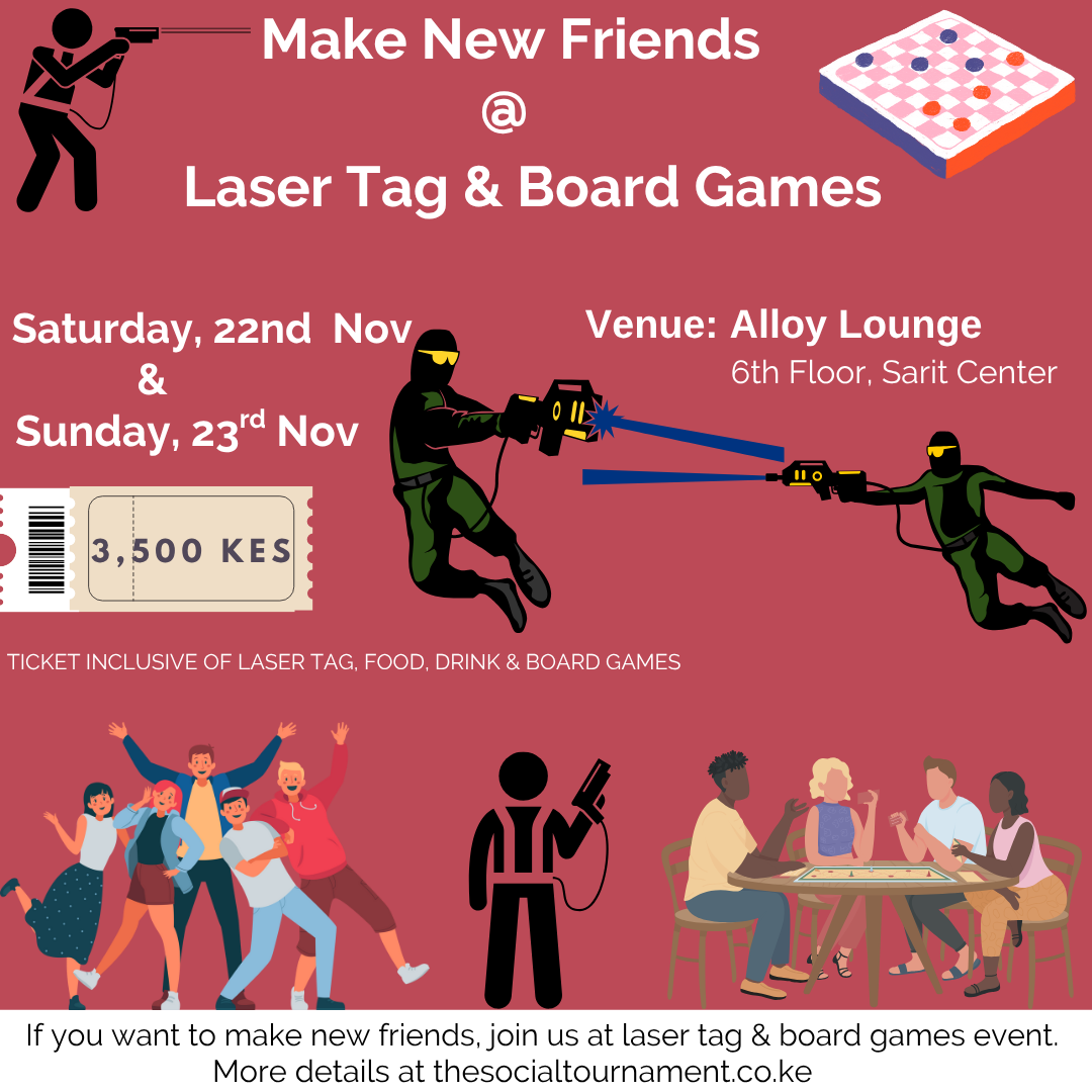 Make New Friends @ Laser Tag & Board Games (Sunday)