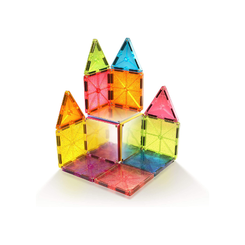 MAGNA - TILES Stardust Set, The Original Magnetic Building Tiles for Creative Open-Ended Play, Educational Toys for Children Ages 3 Years + (15 Pieces Including Glitter and Mirrors)