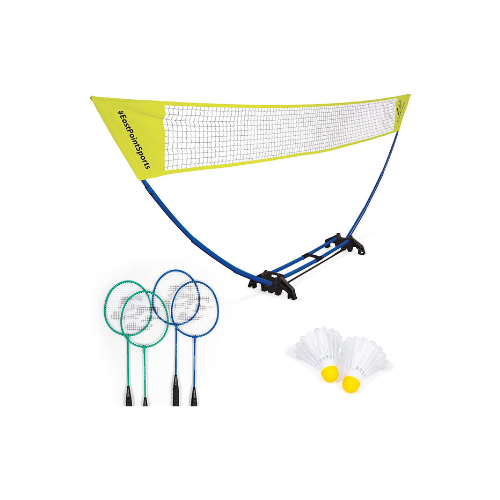 EastPoint Sports Badminton Sets Outdoor Games – Easy Setup Badminton, 4-Way Badminton, and Badminton Racket & Shuttlecock Sets