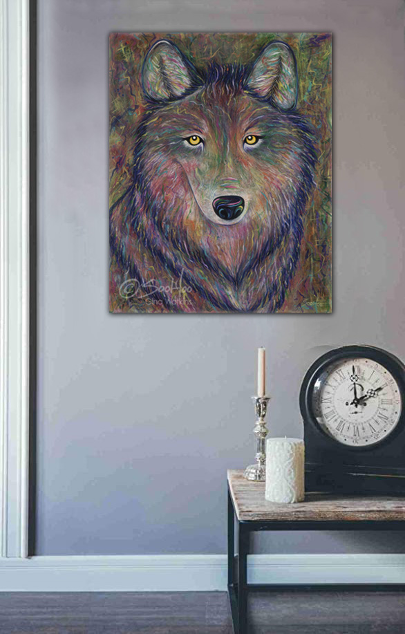 Wolf - Original Acrylic Painting