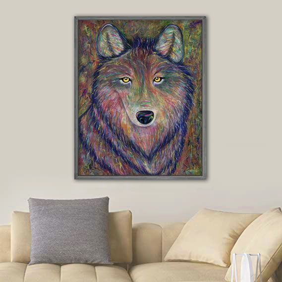 Wolf - Original Acrylic Painting