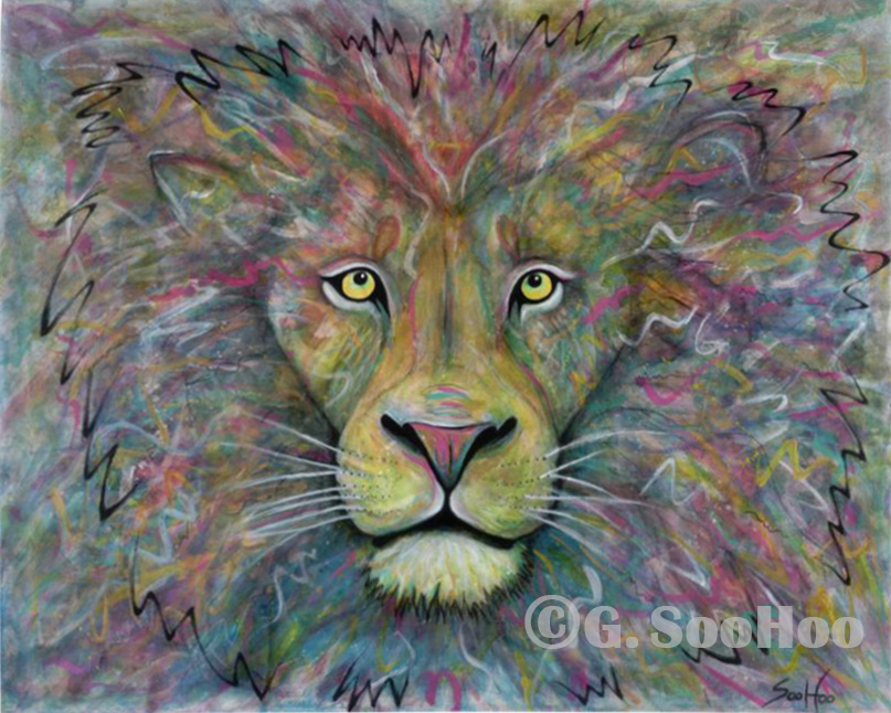 Aslan - Original Mixed Media Painting