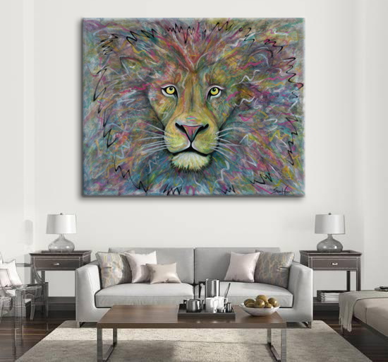 Aslan - Original Mixed Media Painting