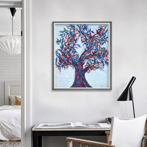 Many Hands Tree - Original Acrylic Painting