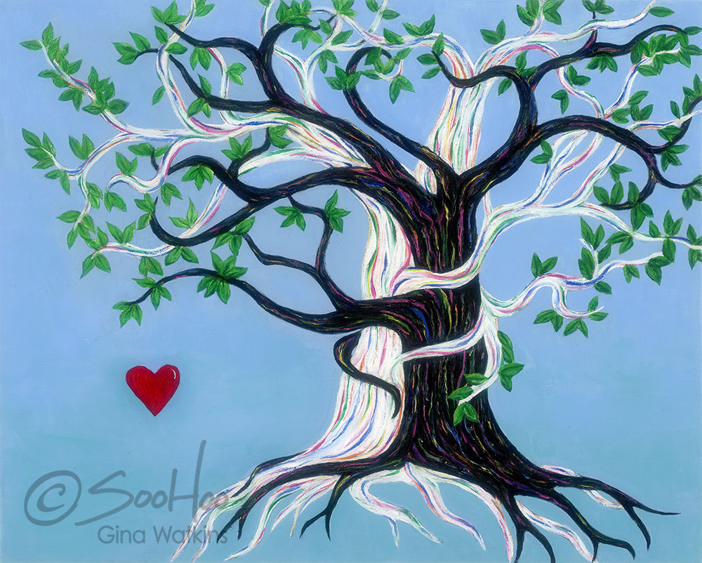 Tree Huggers - Original Oil Painting